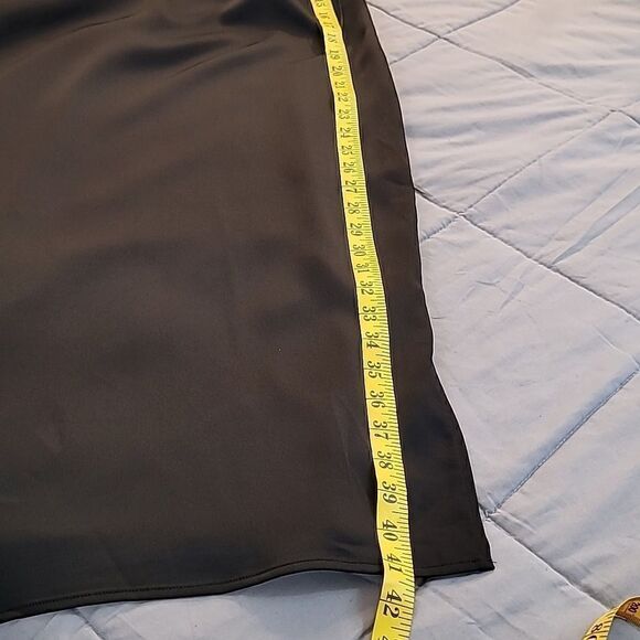 Sam Edelman Spaghetti Strap Black Slip Dress. - Picture 8 of 10